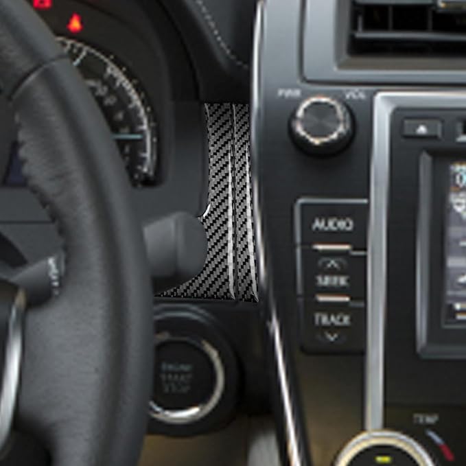 Real Carbon Fiber Trim for Toyota Camry Accessories | for 2012 2013 2014 Auto Dashboard Speedometer Right Side Sticker Interior Thick Overlay Decal