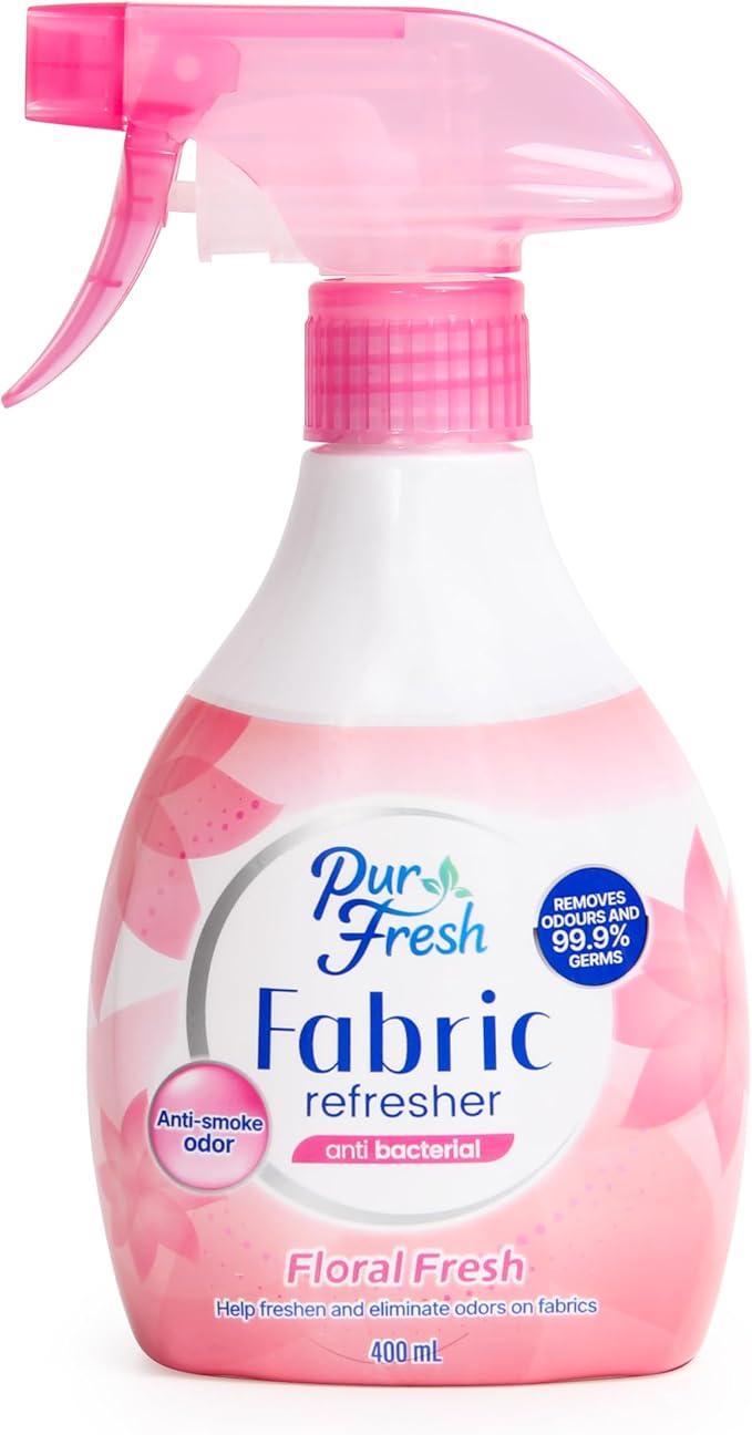 Fabric Refresher Spray - Floral Fresh - Wrinkle Release Spray & Fabric Softener Alternative - Odor Eliminator Deodorizer Spray for Clothes, Bedding and Home Use