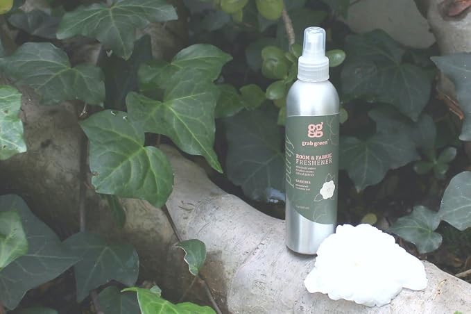 Grab Green Room and Fabric Freshener Spray, Gardenia, 3 x 7 oz Bottles | Plant & mineral-based, Odor Eliminator, Naturally derived, Made in USA