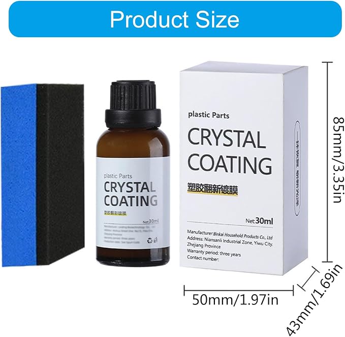 30ml Car Parts Restorer Parts Renovation Coating Revitalizing Coating Agent