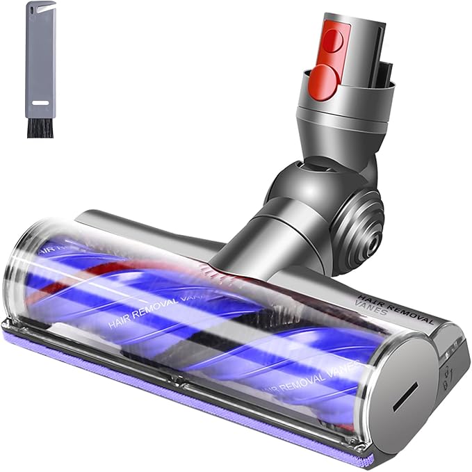 Quick-Release Vacuum Head Replacement Compatible with Dyson V9, V12 Detect Slim, V12 Detect Slim+,Digital Slim Cordless Vacuum Cleaner,Upgrade Anti-Tangle Vacuum Attachment Suitable for Hardwood Floor