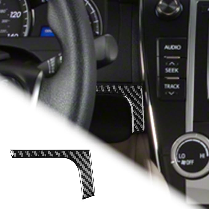 Real Carbon Fiber Trim for Toyota Camry Accessories | for 2012 2013 2014 Engine Start Stop Panel Ignition Control Lower Decoration Panel Sticker Interior Thick Overlay Decal