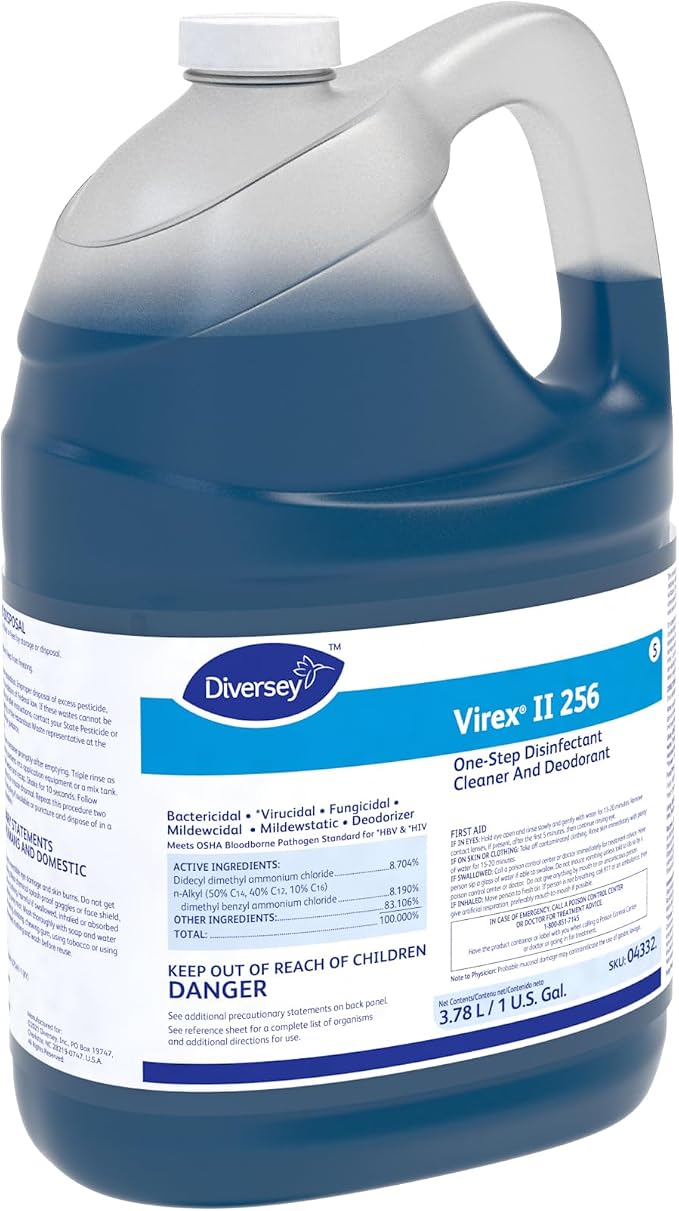 VIREX Diversey II 256 Disinfectant Cleaner Concentrate, 1 gal