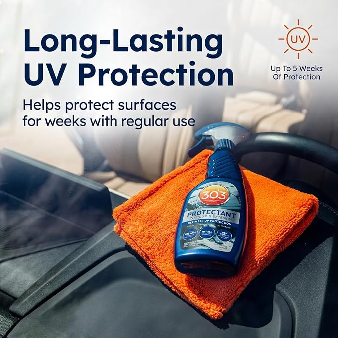 303 Automotive Protectant for Vinyl, Plastic & Rubber, 16 oz | Protects interior and exterior automotive surfaces from UV damage while restoring appearance.