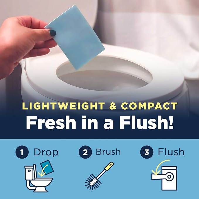 Nature Clean Natural Toilet Bowl Cleaners Strips 6 x 45 count, Plastic-Free Packaging, Refresh Toilets & Bathroom. No Splash