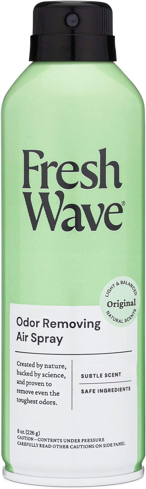 Fresh Wave Original Air Freshener Spray, 8 oz Room Odor Eliminator | Fine mist non-aerosol, Plant oil formula, Bathroom and pet area safe, No sulfates or parabens, Fabric and linen spray