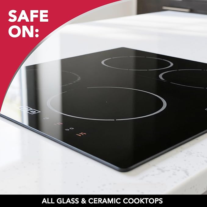Weiman Cooktop Cleaner Paste, Easily Remove Burned-On Food, Grease and Watermarks, Leaving Your Glass Cook Top Sparkling