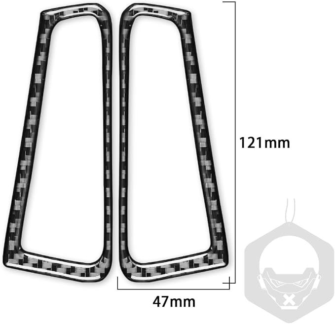 Real Carbon Fiber Trim for Infiniti Accessories | for G35 G37 G25 Q60 Q40 2007-2015 X S Sedan Coupe Convertible Defogger Air Vent Outlet Frame Interior Thick Overlay Decal