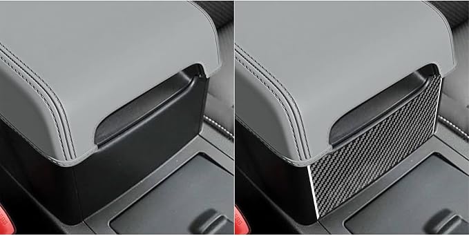 Real Carbon Fiber Trim for Toyota Camry Accessories | for 2012 2013 2014 Center Armrest Storage Box Decoration Panel Sticker Interior Thick Overlay Decal