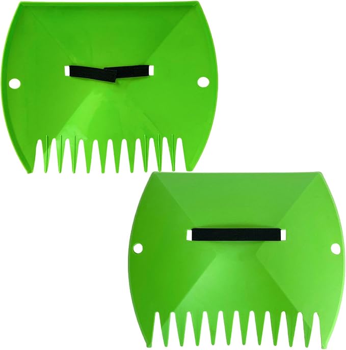Garden Scoop Leaves - Leaves Scoops Hand Rakes | Lightweight Leaves Grabber Claws | Sturdy Ergonomic Grip Leaves - Lawn Debris Trash Pick Up Tool | Hand Held Rakes Garden for Lawn