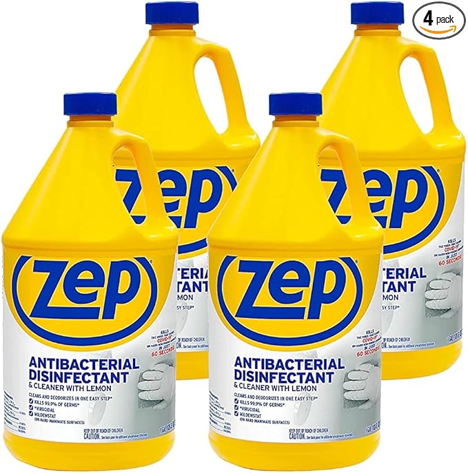 Zep Antibacterial Disinfectant Cleaner with Lemon