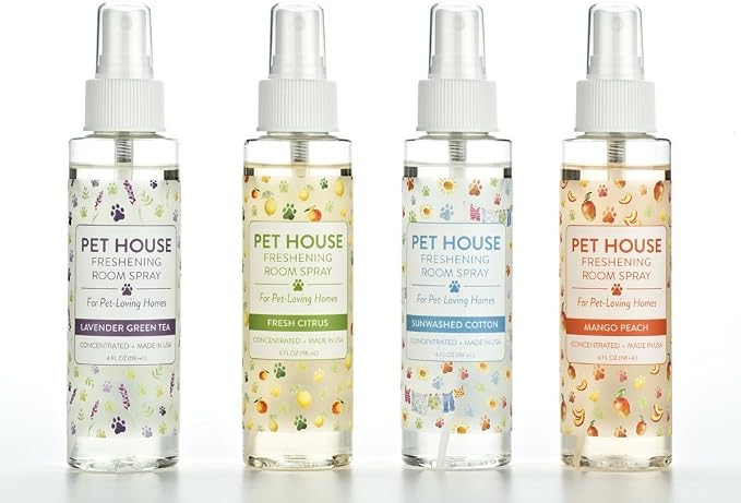 One Fur All Pet Air Freshener 4 OZ Concentrated Room Spray for Pet Odor, Sunwashed Cotton, Pack of 1