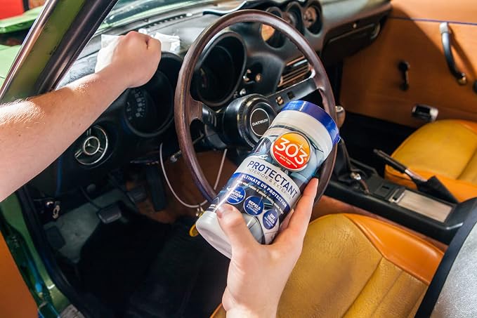 303 Automotive Protectant Wipes | Cleans and protects interior and exterior surfaces with superior UV protection.