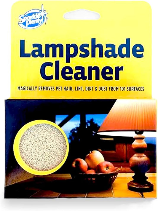 Sparkle Plenty Dry Magic Lampshade Cleaner Sponge, Lamp Shade Duster | No Liquid Dust Removal for Fabric Shades, Window Blinds, Upholstery, Ceiling Fans, Chemical Free Block Lifts Grime