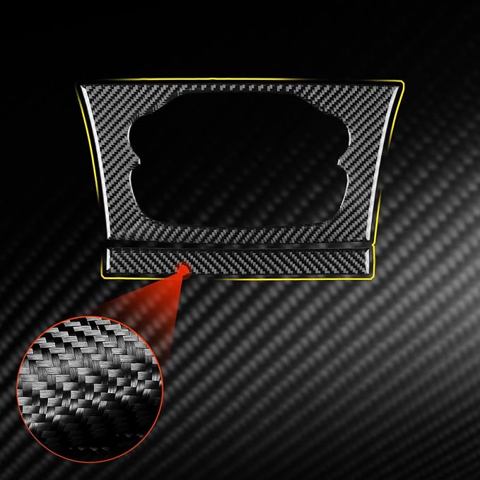 Real Carbon Fiber Trim for Chrysler 300 Accessories | for 2015-2023 300C 300S Limited/Touring Central Control Panel Sticker Interior Thick Overlay Decal