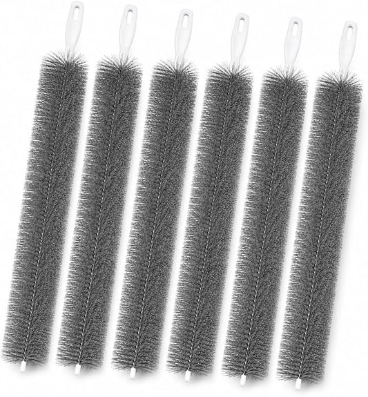 6 Pack Fan Cleaning Brush, Bendable Blinds Cleaner Tool for Vents | 6 reusable fan cleaning brushes with flexible bristles for fans, blinds, vents, screens, tracks and narrow gaps.