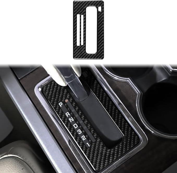 Gear Shift Panel Cover Stickers Fit for Ford Expedition 2007-2014 | Real Soft Carbon Fiber|Center Control Interior Decorations Accessories|Thick Overlay|Anti-scratch|Self-adhesive
