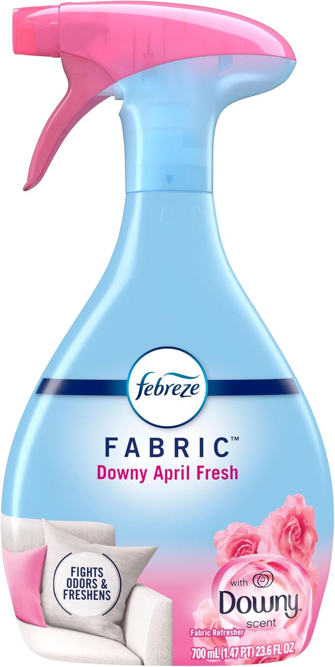 Febreze Fabric Spray Air Freshener, Odor-Fighting Fabric Refresher, Sneaker Balls Alternative, Couch Cleaner, Linen Spray, Multi-Use, Downy April Fresh Scent, 23.6 fl oz