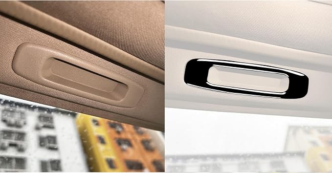 Glossy Bright Piano Black Car Roof Side Sunroof Handle Sunshade Pull Handle Panel Decoration Sticker Interior Trim Compatible with Toyota Corolla 2009 2010 2011 2012 2013 Auto Trim Accessories