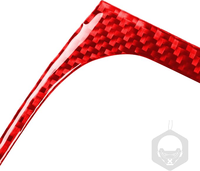 Rear Vent USB Port Fit for Dodge Charger/Chrysler 300 2011-2023 | Real Carbon Fiber | Accessories | Rear Vent USB Port Surround Trim Decals | Anti-scratch | Self-adhesive | Red