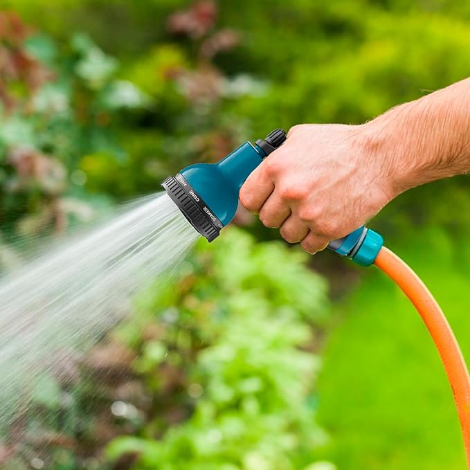 Besiter Garden Hose Nozzle Sprayer 10 Watering Patterns Spray Nozzles Heavy Duty Hose Head Lightweight Hose Attachment 2 Pack