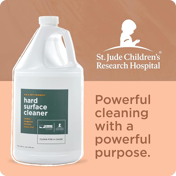 Shaw Floors Hard Surface Cleaner- 128 Fl Oz - Refill for Spray Mops and Spray Bottles - Ideal for Hardwood, Vinyl, Ceramic, Glass, Countertops, and MORE | Makes 4 (32oz) bottles
