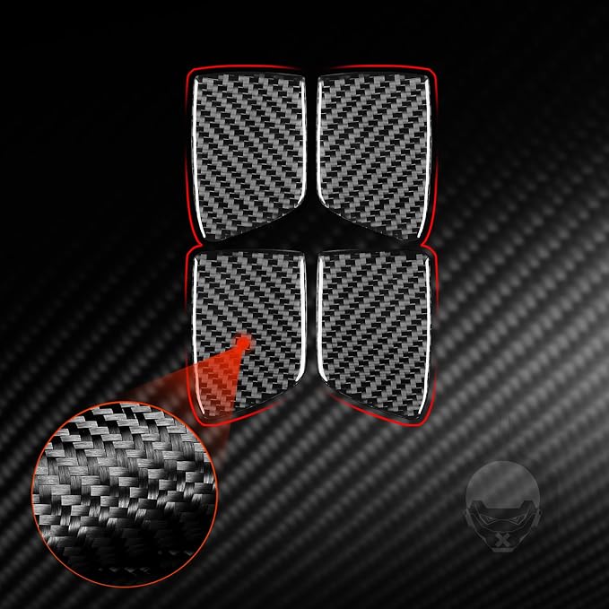 Real Carbon Fiber Trim for Infiniti Accessories | for G35 G37 G25 Q60 Q40 2007-2015 S X Sedan Inner Door Pull Bowl Cup Cover Interior Thick Overlay Decal