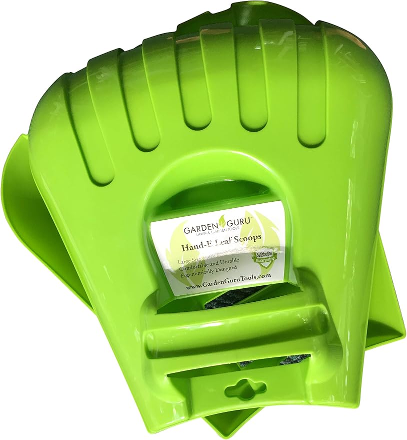 Garden Guru Leaf Scoops Rake Claws, Ergonomic, Large Hand Held Garden Rakes for Fast & Easy Leaf and Lawn Grass Snow Removal