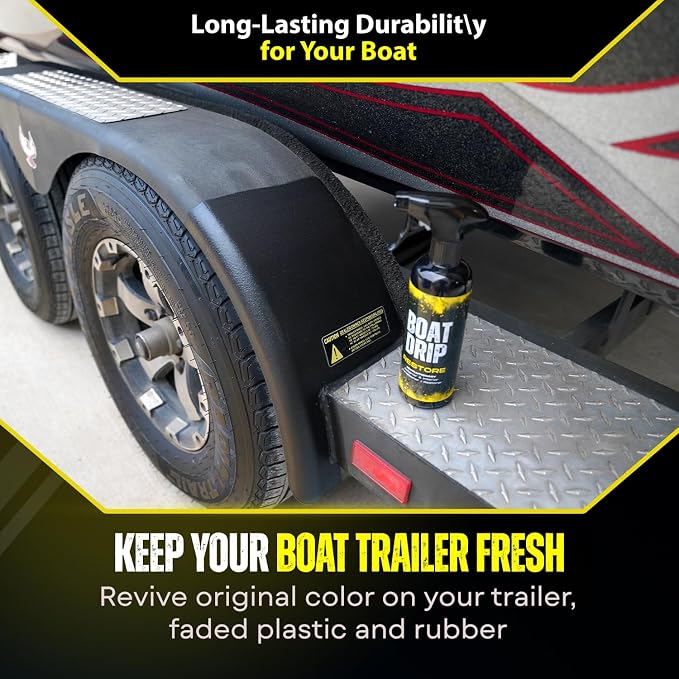 Restore -Interior & Exterior Boat Cleaner with UV Protection- Restores, & Protects Trim, Vinyl, Plastic, Dashboard, & Seats - Water-Resistant, Made in USA