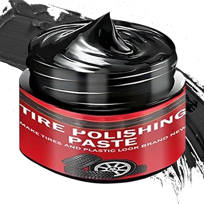 Tire Polishing Paste Rapid – Acting Deep Nourishing, Auto Black Trim Restorer, Wheels Seats Door Seals Bumpers | Wheels Seats Door Seals Bumpers Cars Trucks Sedans RVs SUV Motorcycles
