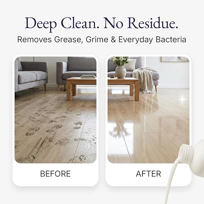 Mop Soap Royalty, Floor Cleaner for Mopping, Luxury Scented Mop Soap, LVP Vinyl Laminate and Hardwood Floor Cleaner Solution, Plant Powered Floor Cleaner