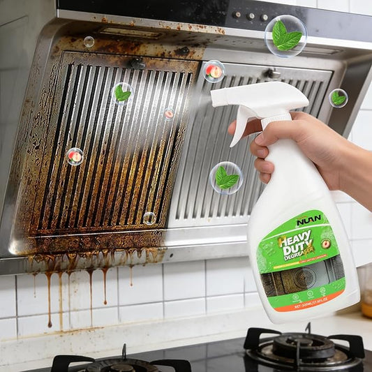 NUAN Heavy Duty Degreaser Spray, 500ML Kitchen Cleaner Spray, All Purpose Cleaner Multi Purpose Degreaser Cleaner Spray Removes Grease, Grime, And Stains On Microwave & Oven & Stove Top