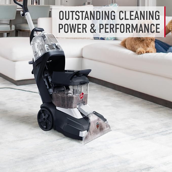 Hoover Renewal Carpet Cleaner Solution, 128 oz., Fresh Meadows Scent, Everyday Carpet Shampoo Solution, Removes Dirt and Grime from Carpet and Upholstery, Pair with Hoover Carpet Cleaner Machine
