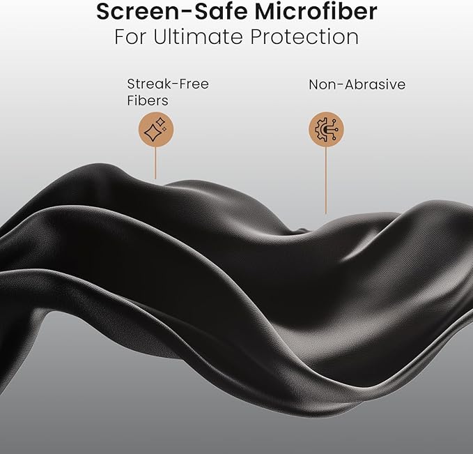 EVEO Screen Wipes - Electronic Wipes, Computer Screen Cleaner Wipes for Electronics | Computer Screen Wipes Phone Wipes & Lens Wipes for PC, Laptop, Phone, Car & More - Microfiber Included (50 Pack)