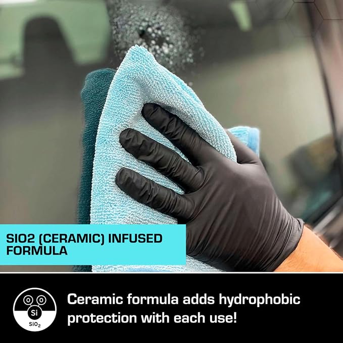 Ethos Clarity V2 – Ceramic Glass Cleaner & Windshield Water Repellent | Streak-Free Auto Glass Cleaner for Car Windows, Mirrors & Tinted Glass | Hydrophobic Protection
