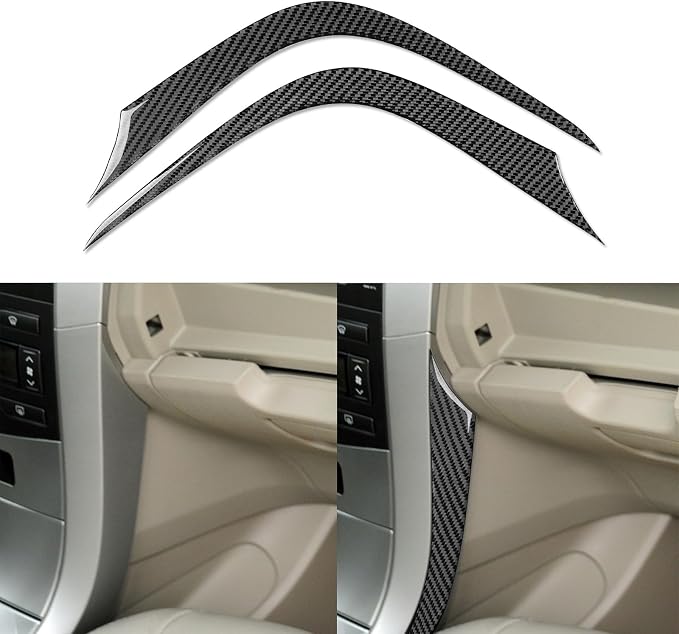 Gear Shift Side Trim for Toyota Corolla 2009-2013 Accessories Black | Soft Carbon Fiber | Upgrades for Car | Only for Left-Hand Drive | Anti-Scratch | Sporty Style