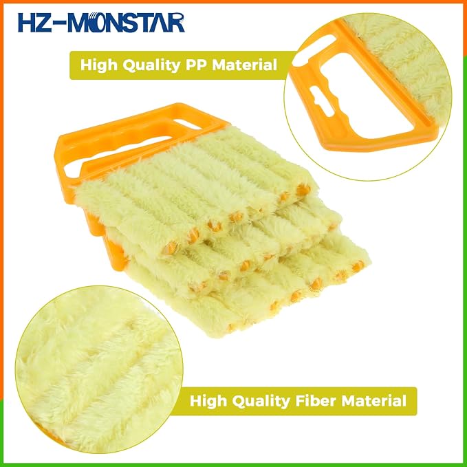 3Pcs Window Venetian Blind Cleaner Duster Tool Blinds Dust Dirt | 7 Finger Dusting Cleaner Tool for Window Air Vent Air Conditioner Fan Duster Dirt Housekeeping Tool for Wood Blinds Dust Dirt