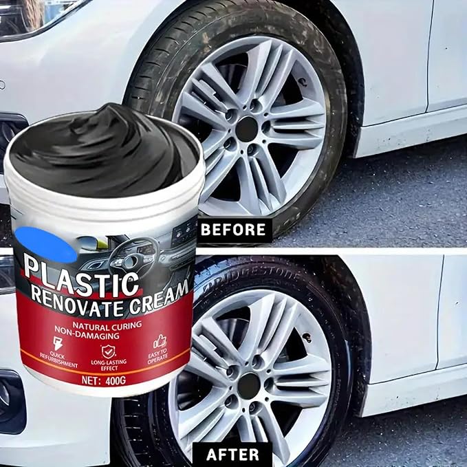 Vehicle Restoration Waxes Refinishing Agent for Dashboards Wheel Trim Sofa Upholstery Long Lasting Finish 400g Automotive Scratch Remover