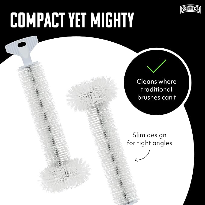 BRUSHTECH – Kitchen Waste Food Disposal Brush – White