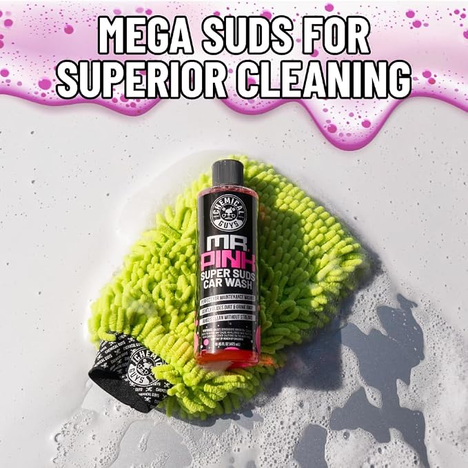 Chemical Guys, Mr. Pink Foaming Car Wash Soap, Foam Cannon, Candy, 32 oz