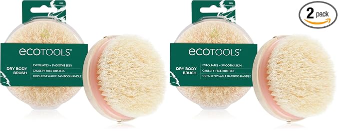 EcoTools Dry Body Brush, for Post Shower & Bath Skincare Routine, Removes Dirt & Promotes Blood Circulation, Helps Reduce Appearance of Cellulite, Eco-Friendly, Vegan & Cruelty-Free, 1 Count