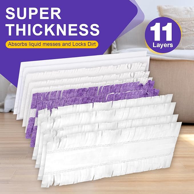 5X Cleaning Power Mop Pads Compatible with Swiffer PowerMop, Disposable Mopping Pad Refills for Cleaning, Multi-Surface Wood Floor Replacement Pads（32 Pack）