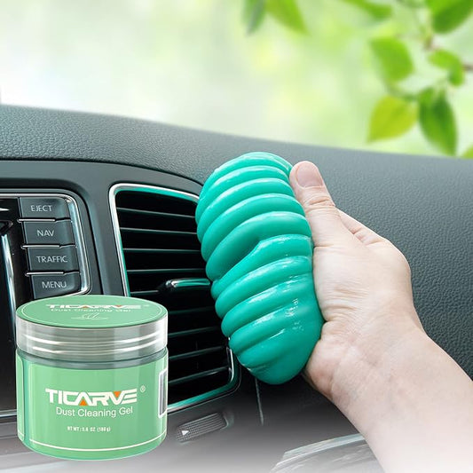 TICARVE Cleaning Gel for Car Detailing Kit Car Accessories Auto Detail Gel | Automotive Dust Air Vent Interior Detail Putty Cleaner For Laptop Car Slime Cleaner Dust Remover Gift For Men Women 5.6oz