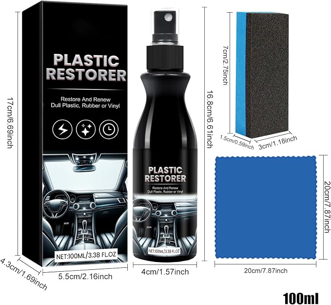 Refurbish Agent – Car Interior Cleaner, Dashboard Polisher, Seat Stain Remover | High-Gloss surfaces Renewal Formula For Automotive Repair And Interior Restoration Tasks