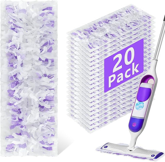 20 Pack Power Mop Refill Pads for Swiffer Power Mop,Disposable | Multi-Surface &Wood Mopping Pad Refills, Swifter Wet Pad Refills, Replacement Mop Pads for Multi-Surface Wood Floor Cleaning