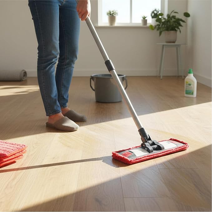 Microfiber Replacement Mop Pad, 18 x 6 Wet & Dry Home & Commercial Cleaning Refills, Reusable Floor Mop Pads, 6 Pack (Red)… | 6 Pack Microfiber Replacement Mop Pad, 18 x 6 Wet & Dry Home & Commercial Cleaning Refills, Reusable Floor Mop Pads,Red