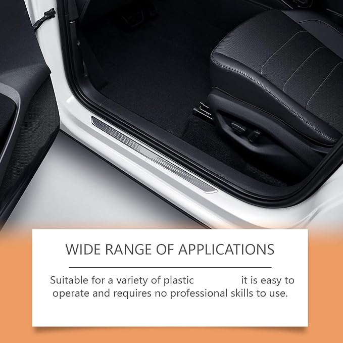Auto Plastic Restorer Kit, 100ml Car Interior Care Restorer Kit with Sponges, Auto Plastic Black Lotion, Interior Scratch Remover Cleaner, Can Restore The Luster Of Faded Plastics and Rubbers (2pcs)