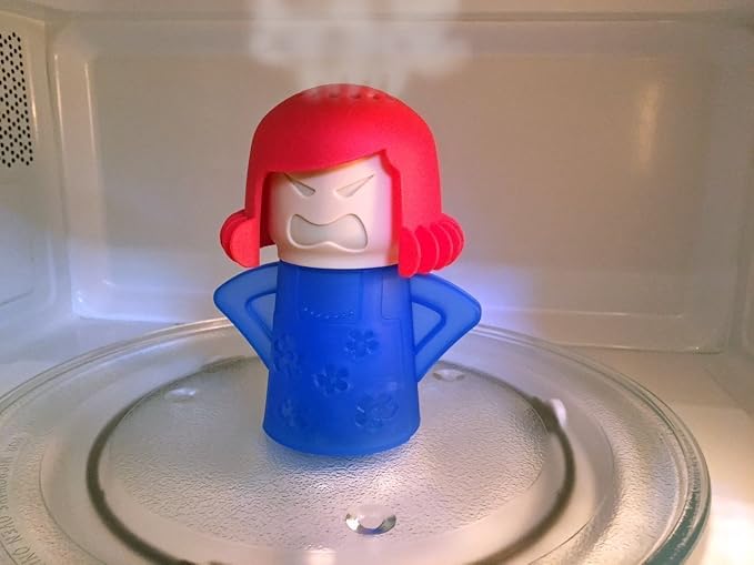 Angry Mama Microwave Oven Cleaner by BulbHead - Just Add Vinegar and Water