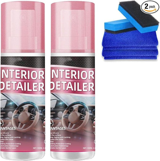 2PCS Polishing Cleaner Car Interior, 2026 Upgrade Car Interior Cleaner Spray, All Purpose Car Interior Detailer Cleaner, for Cars Owners, Polishing Cleaner for Dashboard