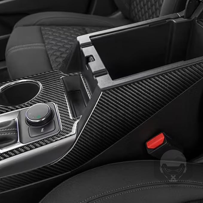 Center Console Gear Shift Stickers Fit for Chevrolet Blazer 2019-2025 | for L/LT/RS/Premier | Real Carbon Fiber | Center Console Set Gear Shift | Thick Overlay | Self-adhesive